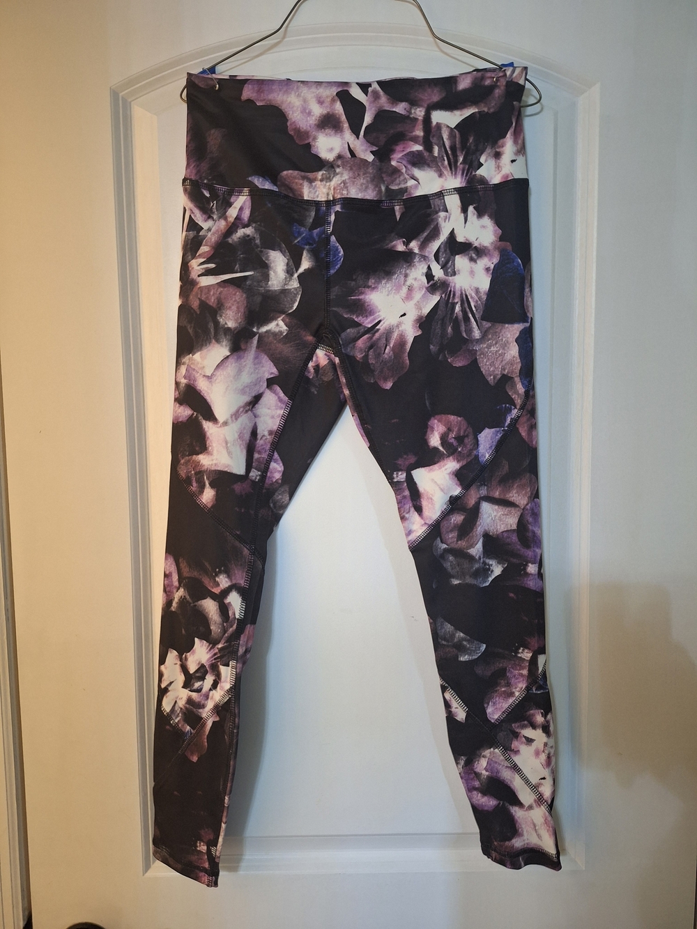 RBX Purple and Black Patterned Leggings